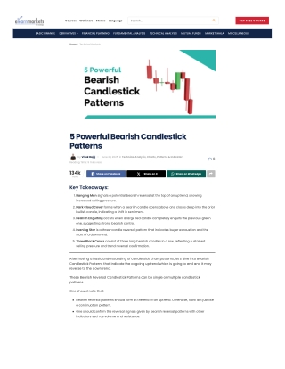 5 Powerful Bearish Candlestick Patterns