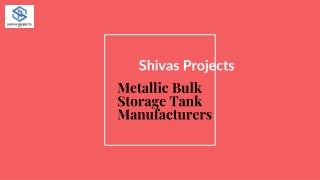 Trusted Metallic Bulk Storage Tank Manufacturers for Industrial Excellence