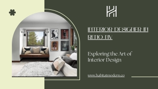 Interior Designing Firm In Reno Nevada - Habitat Modern
