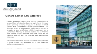 Oxnard Lemon Law Attorney - Best Lemon Law Firm in Oxnard, CA