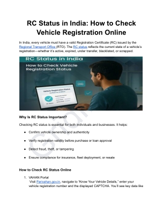 RC Status in India_ How to Check Vehicle Registration Online