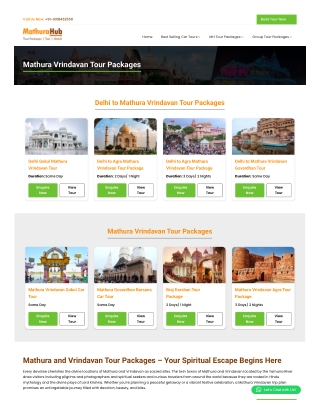 Luxury Mathura and Vrindavan Tour Experience