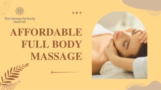 Full Body Massage carnforth