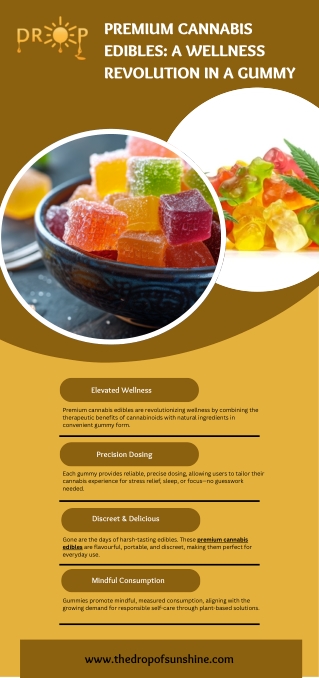 Premium Cannabis Edibles: A Wellness Revolution in a Gummy