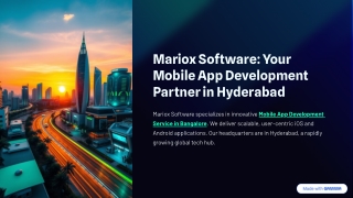 Mariox Software: Shaping the Future of Mobile in Hyderabad
