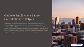 Guide to Employment Lawyer Consultations in Calgary