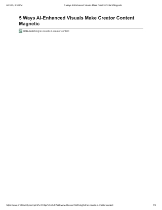 5 Ways AI-Enhanced Visuals Make Creator Content
