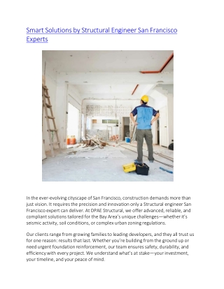 Smart Solutions by Structural Engineer San Francisco Experts (1)