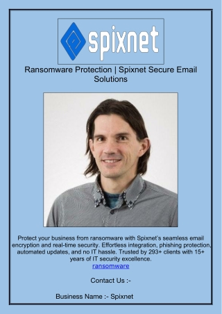 Ransomware Protection | Spixnet Secure Email Solutions
