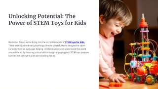 Unlocking Potential: The Power of STEM Toys for Kids