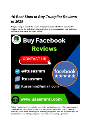 10 Best Sites to Buy Trustpilot Reviews in 2025