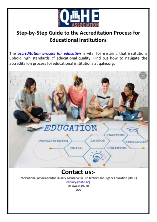 Step-by-Step Guide to the Accreditation Process for Educational Institutions