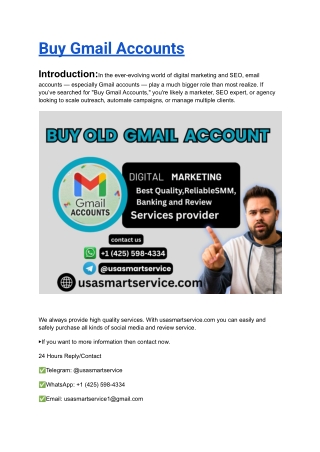 Buy Gmail Accounts