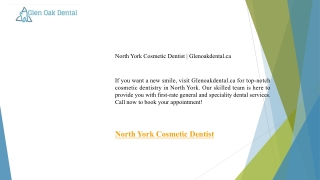 North York Cosmetic Dentist Glenoakdental.ca