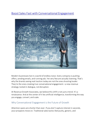 Boost Sales Fast with Conversational Engagement