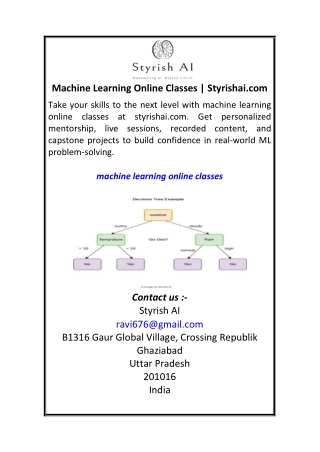 Machine Learning Course Syllabus​ Styrishai.com