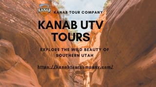 Kanab UTV Tours