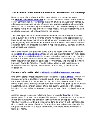 Your Favorite Indian Store in Adelaide — Delivered to Your Doorstep