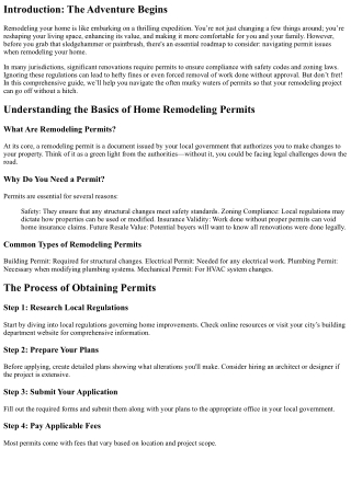 Navigating Permit Issues When Remodeling Your Home