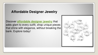 Affordable Designer Jewelry