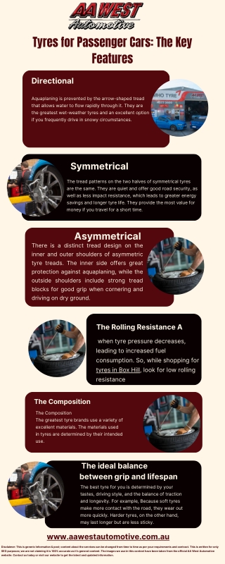 Tyres for Passenger Cars The Key Features