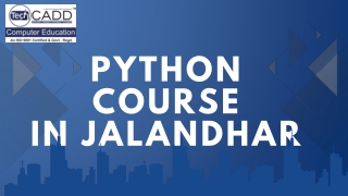 Best Python Course in Jalandhar