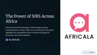 The Power of SMS across Africa