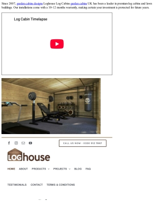 Since 2007, Loghouse Log Cabins UK has been a leader in premium log cabins and g