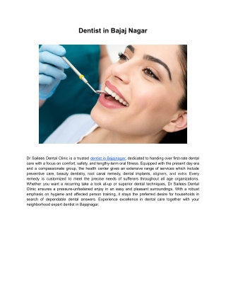 Dentist in Bajaj Nagar