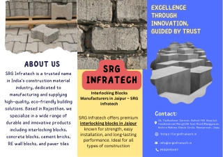 Interlocking Blocks Manufacturers in Jaipur – SRG Infratech