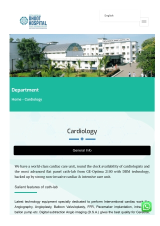 Advanced Cardiology Care at Dhoot Hospitals – Best Heart Specialist in Aurangaba