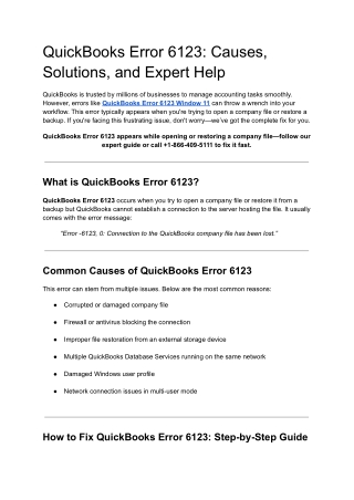 Resolve Unable to open a QBW file . Error code -6123,0