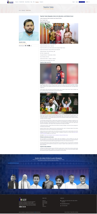 Tejashwi Yadav Biography Early Life, Education, and Political Career