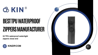 Best TPU waterproof zippers manufacturer