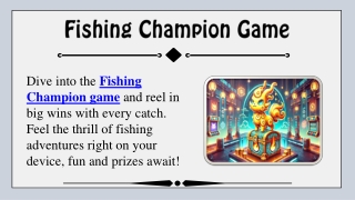 Fishing Champion Game