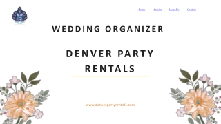 Top Quality Wedding Event Rentals in Denver for a Perfect Celebration