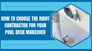 Pool Deck Renovation Specialists