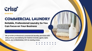 Commercial Laundry Reliable, Professional Laundry So You Can Focus on Your Business