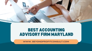 Best Accounting Advisory Firm Maryland