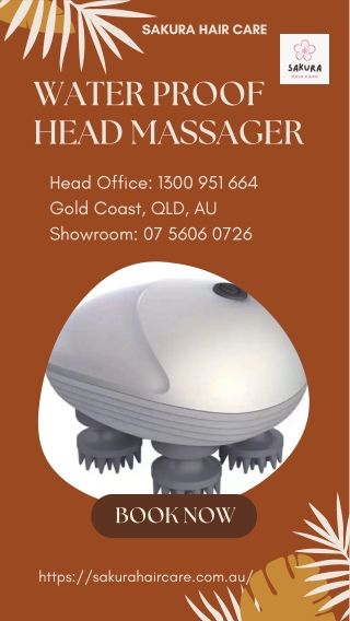 Water Proof Head Massager