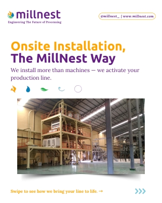 MillNest Onsite Installation Services for Spice Processing Plants