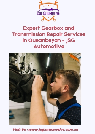 Reliable Gearbox & Transmission Repair Services – JSG Automotive Queanbeyan