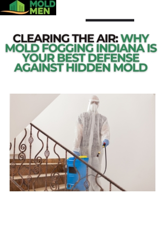 Clearing the Air Why Mold Fogging Indiana is Your Best Defense Against Hidden Mold
