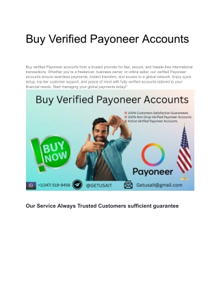 Best 20 Sites Buy Verified Payoneer Accounts In 2025 _ PDF