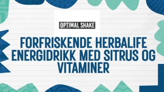 Sitrusbombe intens herbalife energidrikk uten kunstig sukker