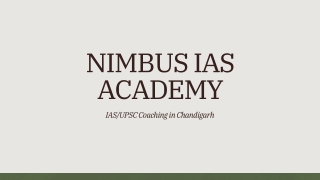 IAS|UPSC Coaching in Chandigarh