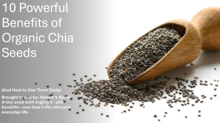 10 Powerful Benefits of Organic Chia Seeds (And How to Use Them Daily)