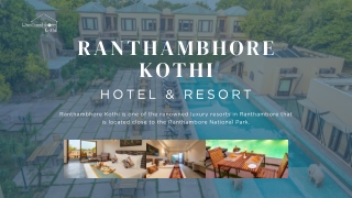 Ranthambore Stay And Safari