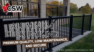 Aluminum Deck Railing – Rust-Free, Easy to Install & Long-Lasting