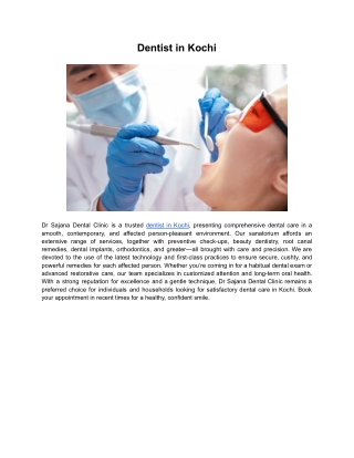 Dentist in Kochi